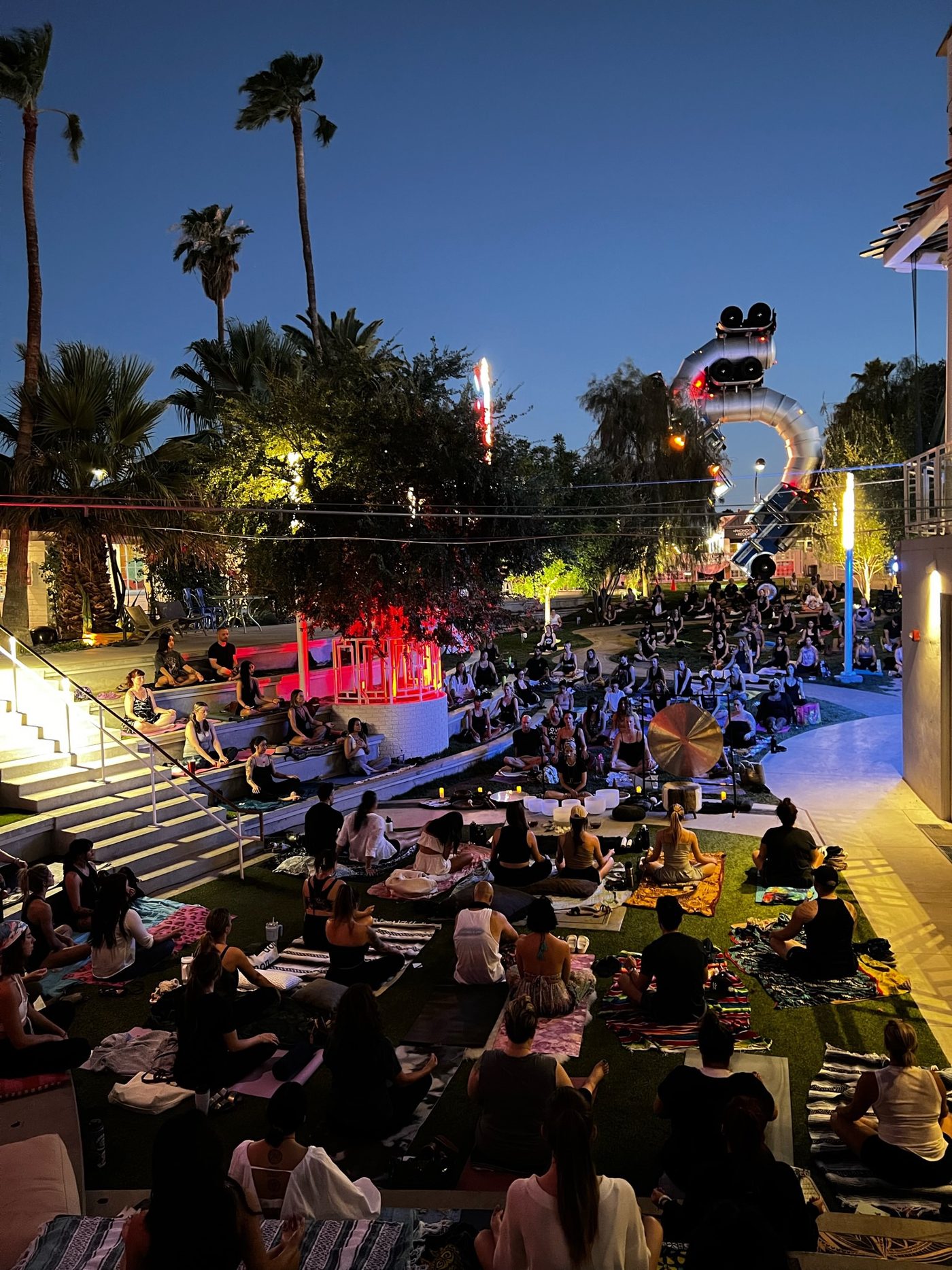 Ritual Collective night gathering under the stars in Las Vegas